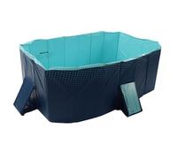 ZJchao Foldable Kiddie Pool Kids Swimming Pool Childrens Play Pool Large 48'' Portable Hard Plastic PVC for Family Pets Dogs Cats with Lightweight Sturdy Design No Installation Needed (1.6m/63in)