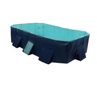 ZJchao Foldable Kiddie Pool Kids Swimming Pool Childrens Play Pool Large 48'' Portable Hard Plastic PVC for Family Pets Dogs Cats with Lightweight Sturdy Design No Installation Needed (2.6m / 8.5ft)