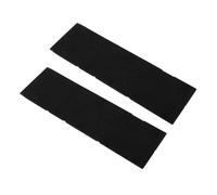 ZJchao Folding Silicone Kitchen 3 in 1 Foldable Silicone Measuring Spoons Set with Magnetic Design - Polygons Flat Kitchen Utensils for Baking and Cooking - 2 Pack (L Black)