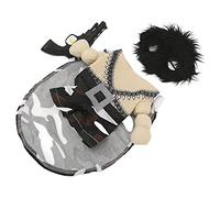 ZJchao Funny Dog Clothes, Breathable Soft Polyester Pet Costume with Stylish Design, for Halloween Christmas Party Daily Wear (L)