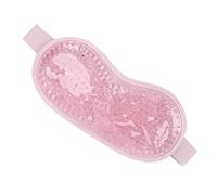 ZJchao Gel Eye Pack, Reusable Hot Cold Compress Cooling Eye Sleeping Travel Driving Fatigue Relief PVC Gel Pad SPA Massage Dark Circles Puffiness Redness Swellin (Pink)