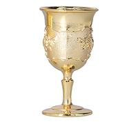 ZJchao Gold Goblets, Goblet Metal with 2Pcs for Traveling Decoration