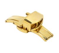 ZJchao Golden Watch Band Buckle, Professional Stainless Steel Watch Strap Clasp Replacement Accessory Part Watchband Clasp Watch Strap Fastening Buckle (12mm)
