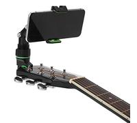 ZJchao Guitar Bass Head Phone Holder, Adjustable Angle Multifunction Guitar Ukulele Phone Mount Holder, Live Broadcast Bracket Clip, With Picks And Wiping Cloth