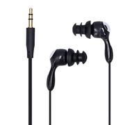 ZJchao H2o Replacement Underwater Bone Conduction Headphones with Adjustable Earplugs for Sports - Ideal for Swimming, Running, and Surfing - 3.5mm Plug, IP68 Rated (Black)