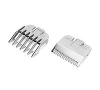 ZJchao Hair Clipper Limit Comb Barber Comb Hair Grooming Tool Professional Electroplating Guide for Most Clippers with Flexible Round Angle Design 1.5mm 4.5mm Gold (Silver caliper 1.5MM+4.5MM)