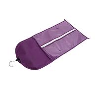 ZJchao Hair Extensions Portable Hair Extensions Storage Bag - Portable Carrier Holder with Zipper and Hanger for Travel and Daily Use (Purple)