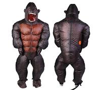 ZJchao Halloween Inflatable Costume, Air Blower Included with 190T Polyester Fabric, Soft Lightweight Wearable for Parties Parks Zoos TV Shows Holidays Events (X117)