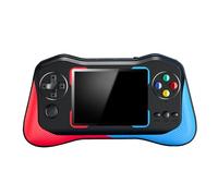 ZJchao Handheld Game Console, Retro Portable Gaming Device with 500 Classic Games, 3.5in HD Screen, Rechargeable Battery, for Kids Adults Gift (Red with Blue)