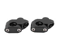 ZJchao Handlebar Risers, Motorcycle Accessory 2pcs 22mm Handlebar Riser Fit for 22mm / 7/8in Bars Clamp (Black)