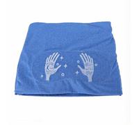 ZJchao Head Care Cap, Soft Relaxation 360 Degree Compression Hot Cold for Tension Relief Stress Sinus Pressure At Home Work Travel (Blue Embroidered)
