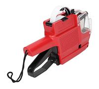 ZJchao Heavy Duty Pricing Gun for Standard Retail Dual Line 10 Digit Label Applicator Tool with Comfort Grip, Red Tagging Device Kit (Red)