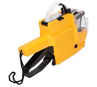 ZJchao Heavy Duty Pricing Gun for Standard Retail Dual Line 10 Digit Label Applicator Tool with Comfort Grip, Red Tagging Device Kit (Yellow)