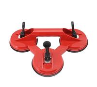 ZJchao Heavy Duty Suction Cup Glass Tile Lifter 90KG Super Strong Suction Three Claws Suction Cup Plate for Lifting Moving Glass Tiles Granite Doors Red Black 32.3x22cm