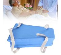 ZJchao Hip Abduction Trapezoid Cushion, Trapezoidal Position Pad with Straps Multifunctional Comfortable Portable Joint Lower Leg Leg Support Grooved Position Pad for Home Blue