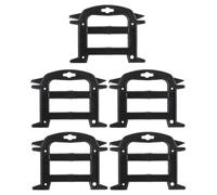 ZJchao Holder Pulley Spool Paracord Winder Tool Set 5 Pack Flexible Rope Organizer for Efficient Cable Management Ideal for Outdoor Activities and DIY Projects Black 7.5 X .7 in