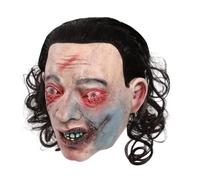 ZJchao Horror Face Cover, Realistic Latex, Red Eye Effect