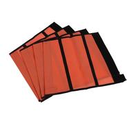 ZJchao Horse Fly Boots, 4Pcs Fine Mesh Protective Horse Fly Leggings Leg Guards Breathable Care Boots Leg Wraps Splint For Horses For Small, Medium, Large (Orange)