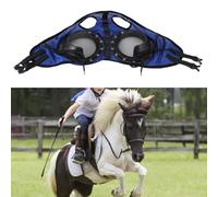 ZJchao Horse Goggles Horse Eye Cover Blinders with Detachable Half Cover for Sand Protection Fly Control and Vision Adjustment
