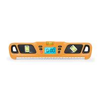 ZJchao HW-200 Digital Angle Finder Level Meter 3 Modes 2 Vials 90 & 0 Degrees LTD Backlight Reverse Display Auto Shutdown 4 Magnets for Construction Engineering Home Decor (Yellow)