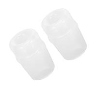 ZJchao Hydration Bladder Bite Valve Nozzle 2PCS Set Food Grade Silicone Elastic Replacement Mouthpiece for Hiking Cycling Outdoor Sports Blue White (White)