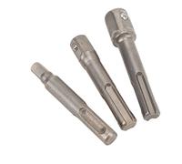 ZJchao Impact Socket Adapter, 3Pcs/Set Impact Drill Bits SDS PLUS Drill Socket Adapter Converter 1/4" 3/8" 1/2"
