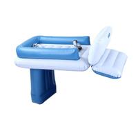 ZJchao Inflatable Toddler Airplane Bed with PVC Flocking Material and Sidewalls for Long Flight Comfort