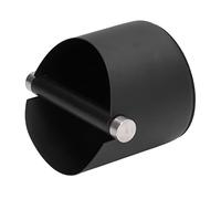 ZJchao Knock Box, Stainless Steel Rubber Coffee Dump Bin Coffee Grounds Container Disposal with Removable Knock Bar Grounds Box for Home Restaurants Bars (Black Trumpet (FC-04-2))