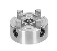 ZJchao Lathe Chuck, Metal Lathe Chuck 3 Jaws/4 Jaws Manual Self Centering Mounting Screw/Fastener with Wood for Grinding Milling Turning Machine (4 jaws-5mm)