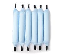ZJchao Lazy Hair Curler Set Foam Rollers Big Wavy Curling Tube Button Styling for Look Towel Fabric Black Pink Blue 6PCS Home Salon (without Hair Bands)