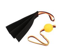 ZJchao Leather Bite Rag Dog Bite Cloth Toy Puppy Leather Dog Tug Toys for Training Interactive Play with Handle Suitable for Small Medium Large Dogs