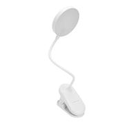 ZJchao LED Desk Lamp Dimmable Brightness Sensitive Control Clip On Reading Light Bedroom White 3 Level Adjustable