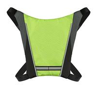 ZJchao LED Turn Signal Bike Pack, USB Reflective Vest Backpack with Direction Indicator Safety Wireless Remote Control Bike Bag Sports Vest Riding Bag for Cycling Running Hiking (Yellow)