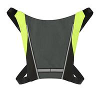 ZJchao LED Turn Signal Bike Pack, USB Reflective Vest Backpack with Direction Indicator Safety Wireless Remote Control Bike Bag Sports Vest Riding Bag for Cycling Running Hiking (Grey)