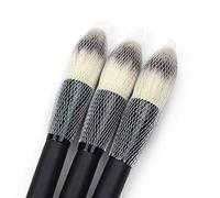 ZJchao Makeup Brush Mesh Cover, Makeup Brush 100Pcs Cosmetic Brush Protector Net, PE Material, Reusable, Expandable Mesh Cover, Cosmetic Brush Protector Set, White