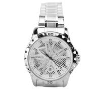 ZJchao Men Watch, Quartz Movement Chronograph Wristwatch with Luminous Hands 30M Water, Stainless Steel Strap, for Study Work Life Gift