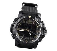 ZJchao Men's Digital Wrist Watches, Men Analog Digital Chronograph Watch Water Resistant 1/24 Hour Format Stopwatch Large Face LED Backlight Sports Wrist Watch Gold