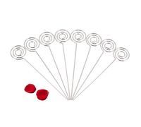 ZJchao Metal Memo Clip Holder, 50 Pcs, Circle Model, Tabletop, Modern, for offices, schools, supermarkets, kitchens, shelves, weddings, card holder, sticky notes, signs