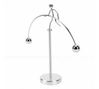 ZJchao Mini Balance Toy Desk Pendulum Kinetic Art Sculpture with Smooth Aluminum Alloy Swing for Home Office Desk Decor Stress Relief Gift