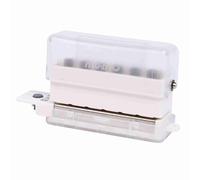 ZJchao Mini Portable Paper Puncher 6 Hole Punch 3 Sheets Capacity Loose Leaf Puncher 5.5mm Hole Diameter for A4 B5 A5 (Transparent)