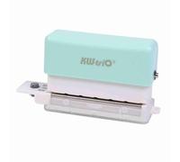 ZJchao Mini Portable Paper Puncher 6 Hole Punch 3 Sheets Capacity Loose Leaf Puncher 5.5mm Hole Diameter for A4 B5 A5 (Green)