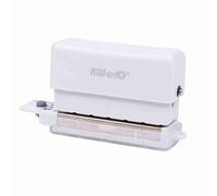 ZJchao Mini Portable Paper Puncher 6 Hole Punch 3 Sheets Capacity Loose Leaf Puncher 5.5mm Hole Diameter for A4 B5 A5 (White)