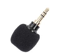 ZJchao Mobile Phone Microphone, 3.5mm Black Portable Wireless Microphone Mini Wireless for Mobile Phone Recording (Three Poles)