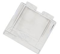 ZJchao Money Saving Box, Transparent Plastic Building Block Design Rectangular Money Saving Bank Box Clear for Kids Boys Girls (8.9x8.9x9.2cm / 3.5x3.5x3.6in)