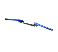 ZJchao Motorcycle Handlebars, Pitbike Handlebars Motorcycle Handlebar 22mm Universal Adjustable Handle Bar Bike Handlebar Scooter for Sports Streetcar ATV Scooter Off Road (Blue)