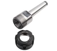 ZJchao MT2 Holder, CNC Milling Holder 1mm-16mm Clamp Capacity ER25 MT2 M10 Taper Face Milling Arbor Adapter for Machine, Drilling Machine, Lathe, Small Tools