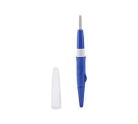 ZJchao Multi Fine Accessories Embroidery Punch Needle Tool Set with 3 Fine Needles for DIY Crafts - Comfortable Grip Pen in Pink (Blue)