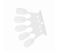 ZJchao Nail Swatches, Nail Sample Swatches 4 Colors 50pcs Art Practice Tips Polish Display Manicure Polish Gel Display for Art Practice (White)