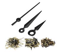 ZJchao Needle Marooned 6/0s 2035 Watch Movement Hands Set Black Gold Hour Minute Second Needles Replacement Stylish Design 100pcs