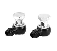 ZJchao Oil Connector, 6AN X 1 / 4NPSM Oil 90° Banjo Fittings Connecter Banjo Fitting Replacement Transmission Fit for GM Transmission 4L80E 1997 to Mid 2010 (B)